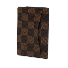 ルイ ヴィトン ダミエ オーガナイザー ドゥ ポッシュ カードケース N61721 ブラウン PVC レザー レディース LOUIS VUITTON 【中古】