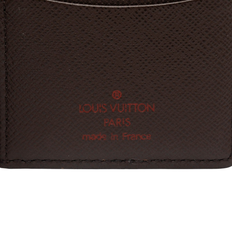 ルイ ヴィトン ダミエ オーガナイザー ドゥ ポッシュ カードケース N61721 ブラウン PVC レザー レディース LOUIS VUITTON 【中古】