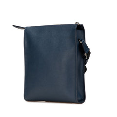 ブルガリ ブルガリブルガリ マン 斜め掛け ショルダーバッグ 39389 ネイビー レザー レディース BVLGARI 【中古】