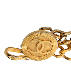 シャネル ココマーク 3連 チェーンベルト ゴールド メッキ レディース CHANEL 【中古】