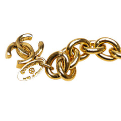 シャネル マトラッセ ココマーク 3連 チェーンベルト ゴールド メッキ レディース CHANEL 【中古】