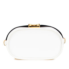 ヴェルサーチェ サンバースト バニティバッグ ショルダーバッグ 2WAY ホワイト レザー レディース VERSACE 【中古】