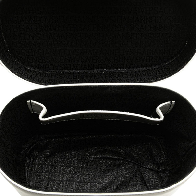 ヴェルサーチェ サンバースト バニティバッグ ショルダーバッグ 2WAY ホワイト レザー レディース VERSACE 【中古】