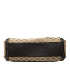 グッチ GGキャンバス ハンドバッグ ワンショルダーバッグ 282298 ベージュ キャンバス レザー レディース GUCCI 【中古】