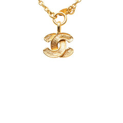 シャネル マトラッセ ココマーク チェーン ペンダント ネックレス ゴールド メッキ レディース CHANEL 【中古】
