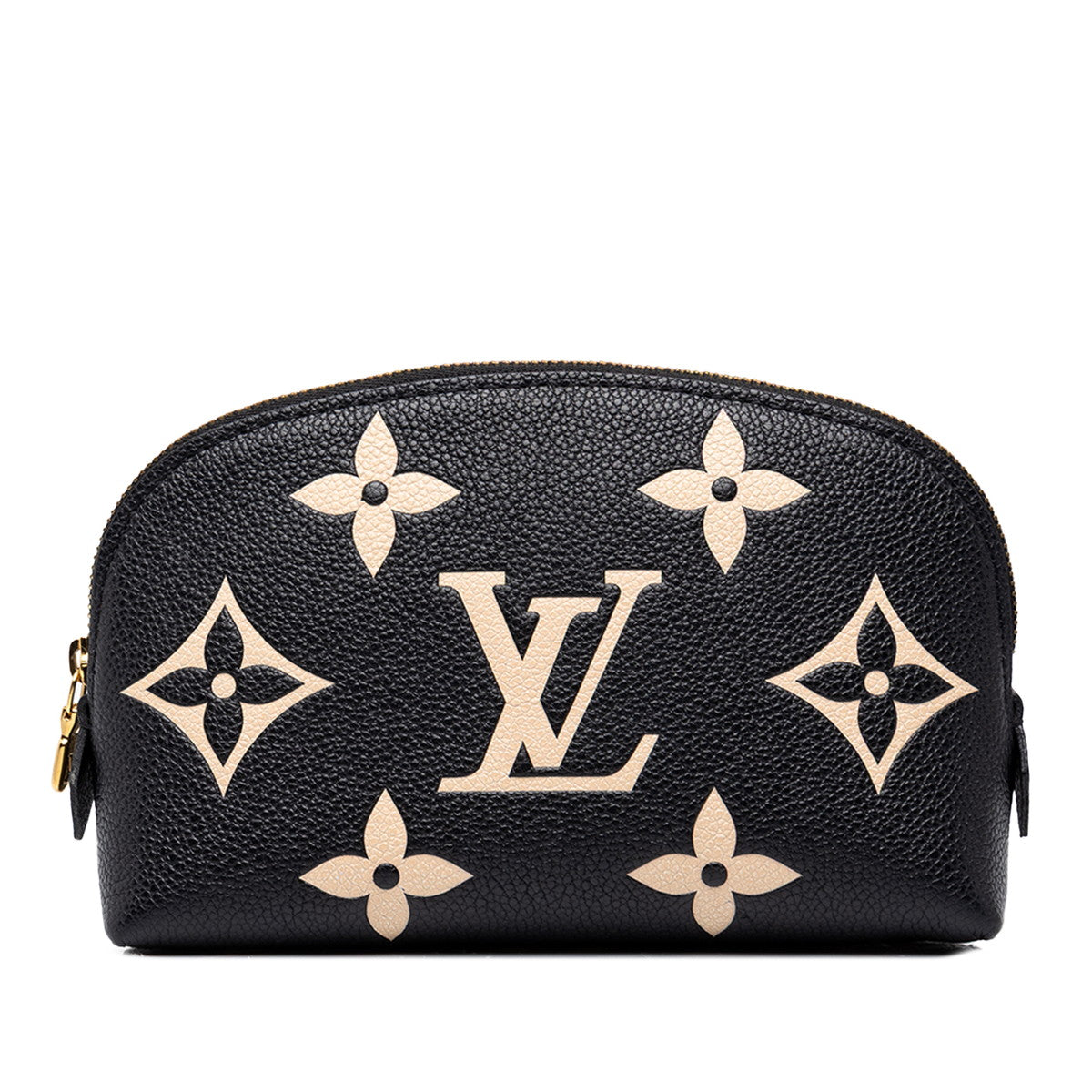 ルイ ヴィトン モノグラム アンプラント ポシェット コスメティック PM ポーチ M59086 ブラック レザー レディース LOUIS VUITTON 中古