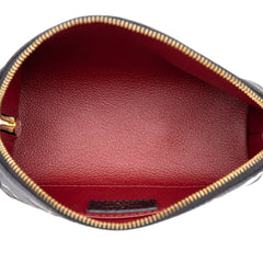 ルイ ヴィトン モノグラム アンプラント ポシェット コスメティック PM ポーチ M59086 ブラック レザー レディース LOUIS VUITTON 中古