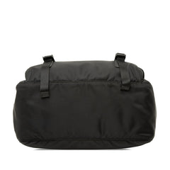 プラダ 三角ロゴプレート 斜め掛け ショルダーバッグ 1BD953 ブラック ナイロン レザー レディース PRADA 【中古】
