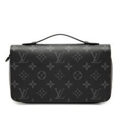 ルイ ヴィトン モノグラム エクリプス ジッピー XL ラウンドファスナー 長財布 M61698 ブラック PVC レザー メンズ LOUIS VUITTON 【中古】