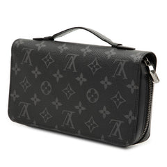 ルイ ヴィトン モノグラム エクリプス ジッピー XL ラウンドファスナー 長財布 M61698 ブラック PVC レザー メンズ LOUIS VUITTON 【中古】