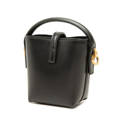 サンローラン ミニ ハンドバッグ 2WAY チェーン ショルダーバッグ ブラック レザー レディース SAINT LAURENT 中古