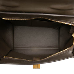 セリーヌ トラペーズ ハンドバッグ 2WAY ショルダーバッグ イエロー ブラウン アイボリー レザー レディース CELINE 中古