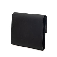 プラダ 三角ロゴプレート 三つ折り財布 M170 ネロ ブラック ナイロン レザー レディース PRADA 【中古】