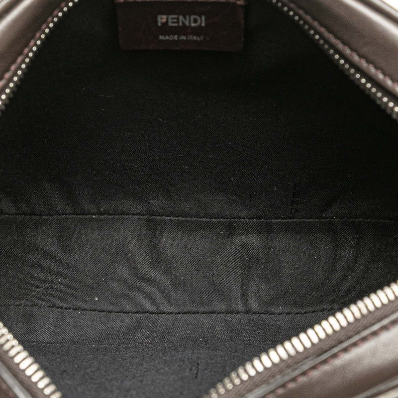 フェンディ ズッカ ROMA カメラバッグ 斜め掛け ショルダーバッグ 7M0286 ブラウン イエロー PVC レザー レディース FENDI 【中古】