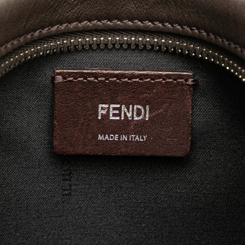 フェンディ ズッカ ROMA カメラバッグ 斜め掛け ショルダーバッグ 7M0286 ブラウン イエロー PVC レザー レディース FENDI 【中古】