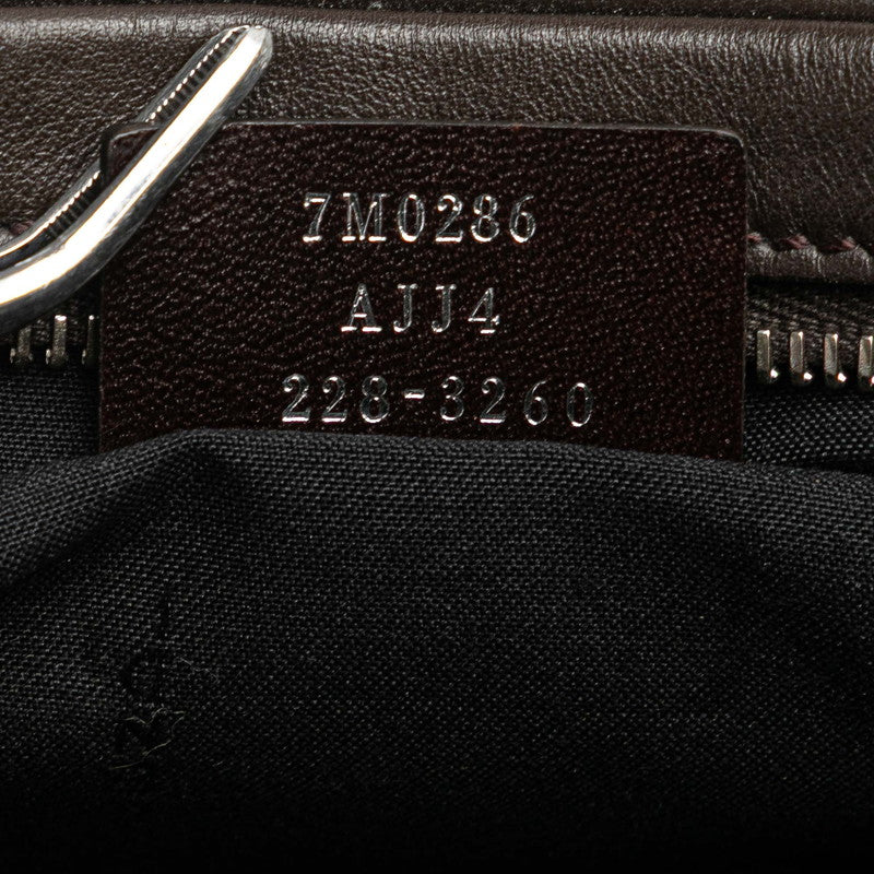 フェンディ ズッカ ROMA カメラバッグ 斜め掛け ショルダーバッグ 7M0286 ブラウン イエロー PVC レザー レディース FENDI 【中古】
