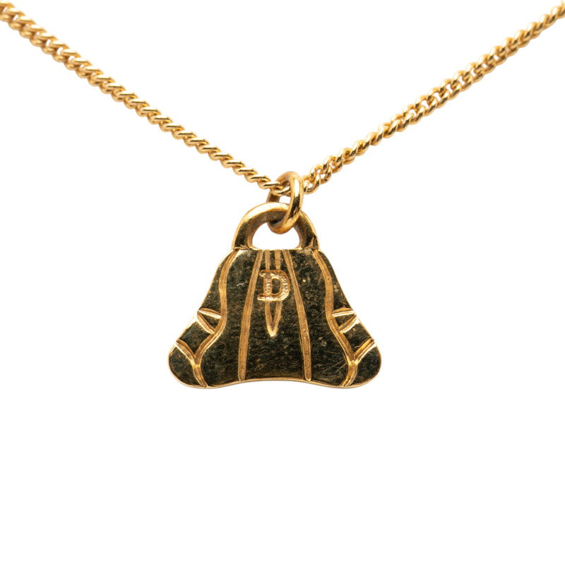 ディオール バッグモチーフ ネックレス ゴールド メッキ レディース Dior 【中古】