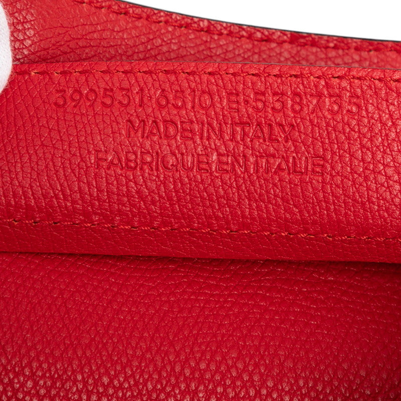 バレンシアガ ザ ペーパー トートバッグ ショルダーバッグ 2WAY レッド レザー レディース BALENCIAGA 【中古】
