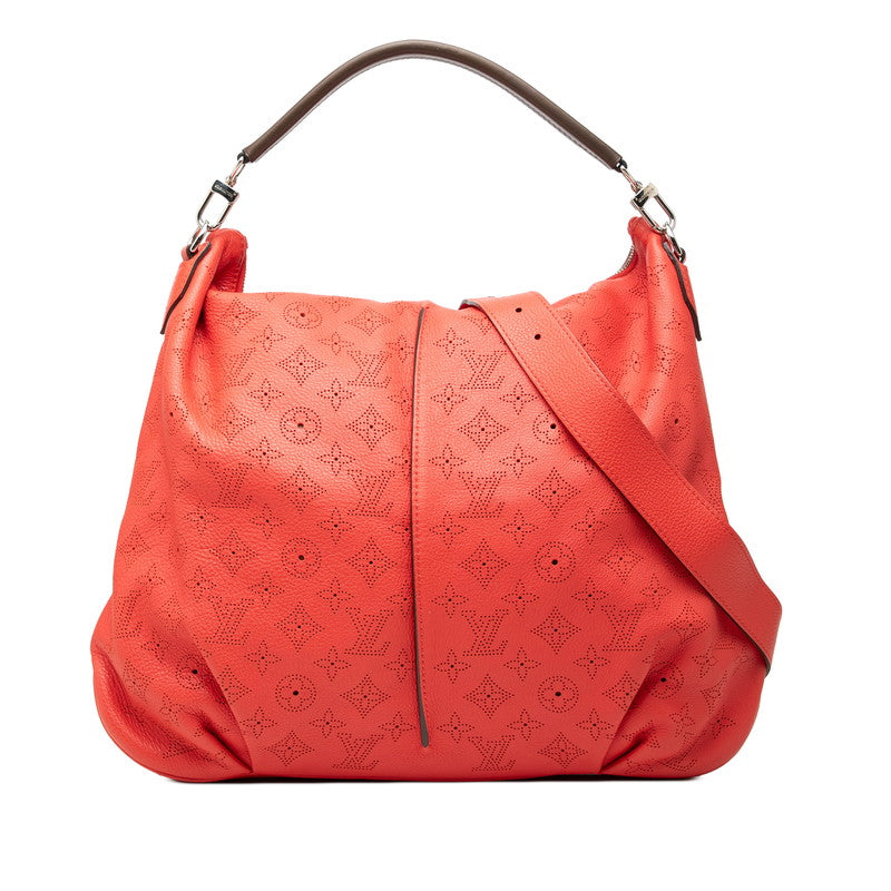 ルイ ヴィトン モノグラム マヒナ セレネMM トートバッグ ショルダーバッグ 2WAY M94306 レッド レザー レディース LOUIS VUITTON 中古