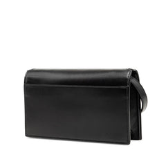 サンローラン 斜め掛け ショルダーバッグ ブラック レザー レディース SAINT LAURENT 【中古】