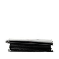 サンローラン 斜め掛け ショルダーバッグ ブラック レザー レディース SAINT LAURENT 【中古】