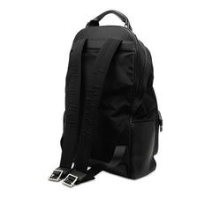 ディオール リュック デイパック バックパック ブラック ナイロン レザー メンズ Dior 【中古】