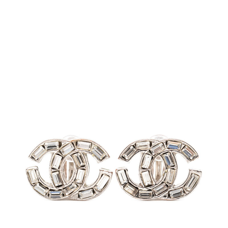 シャネル ココマーク ビジュー イヤリング シルバー メタル レディース CHANEL 【中古】
