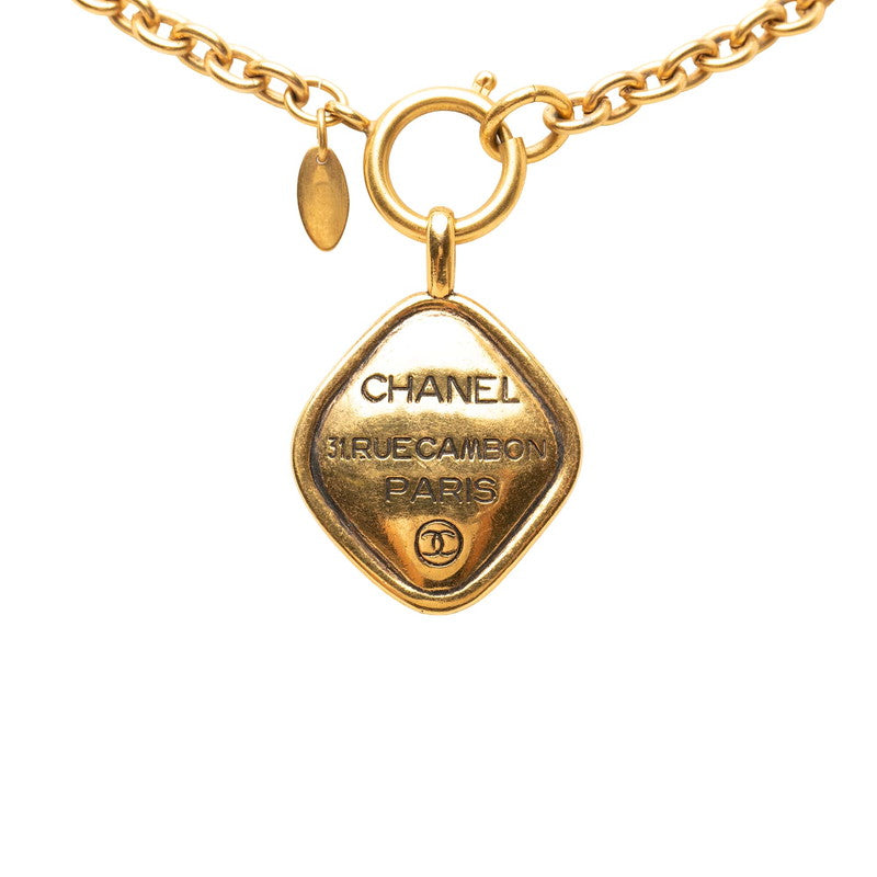 シャネル 31 RUE CAMBON ル カンボン ココマーク チェーン ネックレス ゴールド メッキ レディース CHANEL 【中古】