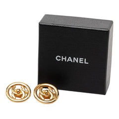 シャネル ココマーク ターンロック ヴィンテージ イヤリング 97P ゴールド メッキ レディース CHANEL 【中古】