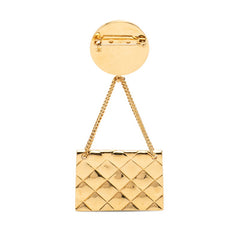 シャネル ココマーク マトラッセ バッグモチーフ ブローチ ゴールド メッキ レディース CHANEL 【中古】