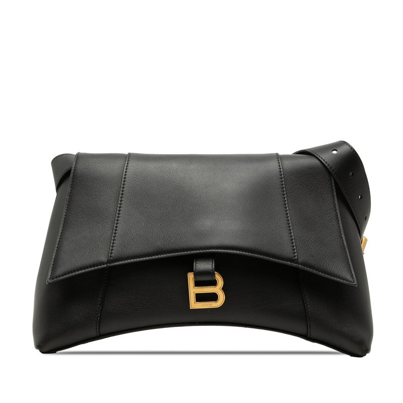 バレンシアガ アワーグラス ショルダーバッグ 671354 ブラック レザー レディース BALENCIAGA 【中古】