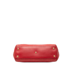 グッチ グッチシマ チェーン トートバッグ ショルダーバッグ 453773 レッド レザー レディース GUCCI 【中古】