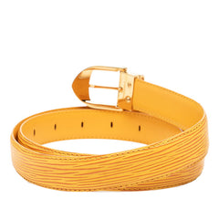 ルイ ヴィトン エピ サンチュール プレーン ベルト サイズ85 34 タッシリイエロー レザー メンズ LOUIS VUITTON 【中古】
