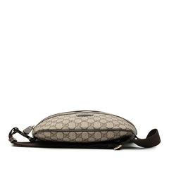 グッチ GGスプリーム ウエストバッグ ボディバッグ 233269 ベージュ ブラウン PVC レザー レディース GUCCI 【中古】