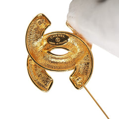 シャネル ココマーク マトラッセ ブローチ ゴールド メッキ レディース CHANEL 【中古】