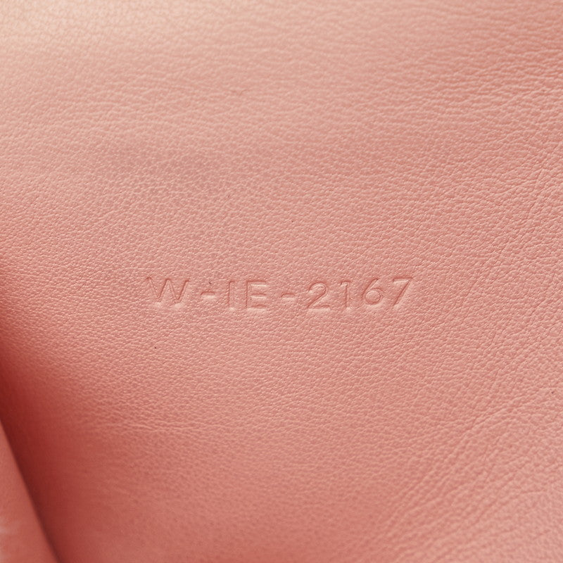 セリーヌ ラージフラップ マルチファンクション 長財布 101673 グレー レザー レディース CELINE 【中古】