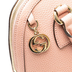 グッチ インターロッキングG ハンドバッグ ショルダーバッグ 2WAY 449662 ピンク レザー レディース GUCCI 【中古】