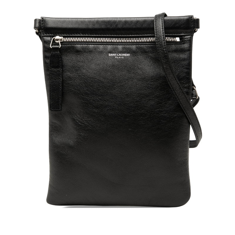 サンローラン ショルダーバッグ ポシェット 581697 ブラック レザー レディース SAINT LAURENT 中古