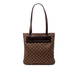 ルイ ヴィトン ダミエ クリフトン トートバッグ ショルダーバッグ N51149 ブラウン PVC レザー レディース LOUIS VUITTON 【中古】