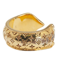 ルイ ヴィトン バーグ ナノグラム スウィートドリーム リング 指輪 #S M69597 ゴールド メッキ レディース LOUIS VUITTON 【中古】