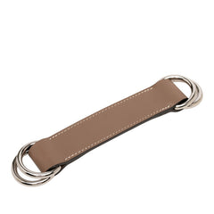 エルメス ロマンス スカーフベルト スカーフリング □N刻印 2010年 ブラウン エトゥープ レザー メタル レディース HERMES 中古