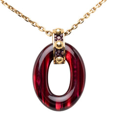 ルイ ヴィトン パンダンティフ ギミアクルー ネックレス M66419 ゴールド パープル メッキ レディース LOUIS VUITTON 【中古】