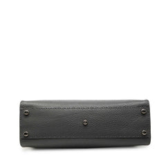 フェンディ セレリア ピーカブー ミディアム ハンドバッグ ショルダーバッグ 2WAY 8NB290 グレー レザー レディース FENDI 中古