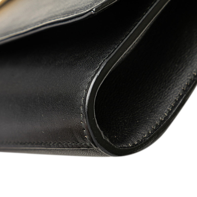 サンローラン Yライン クラッチバッグ 311213 ブラック レザー レディース SAINT LAURENT 【中古】