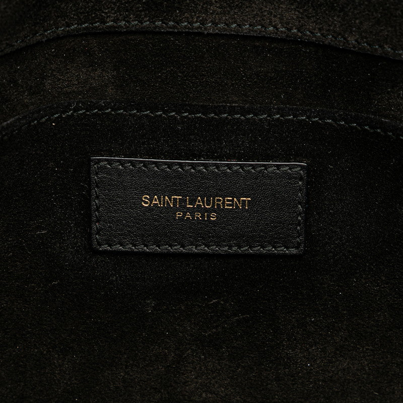 サンローラン Yライン クラッチバッグ 311213 ブラック レザー レディース SAINT LAURENT 【中古】