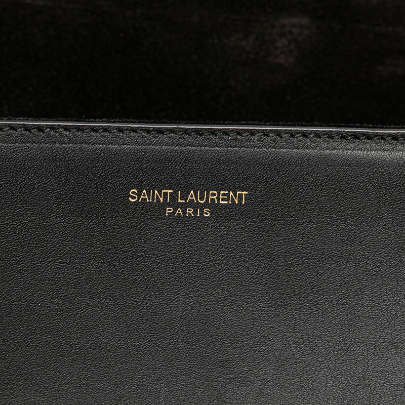 サンローラン Yライン クラッチバッグ 311213 ブラック レザー レディース SAINT LAURENT 【中古】