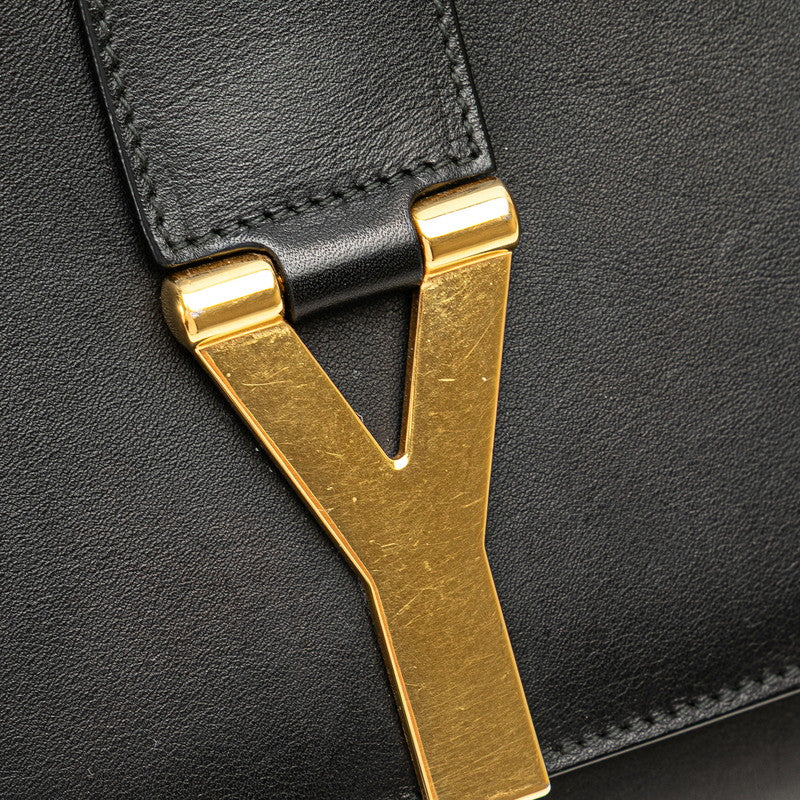 サンローラン Yライン クラッチバッグ 311213 ブラック レザー レディース SAINT LAURENT 【中古】