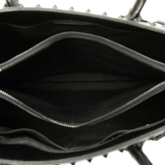 サンローラン サックドジュール スタッズ ハンドバッグ ショルダーバッグ 2WAY 355154 ブラック レザー レディース SAINT LAURENT 中古