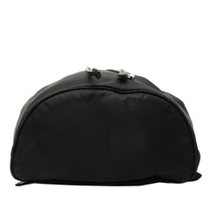 プラダ ロゴ リュック バックパック ブラック ナイロン レザー レディース PRADA 中古