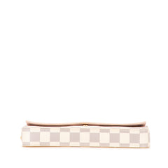ルイ ヴィトン ダミエ アズール ポシェット フェリシー チェーン ショルダーバッグ ポシェット N40491 アイボリー PVC レザー レディース LOUIS VUITTON 【中古】